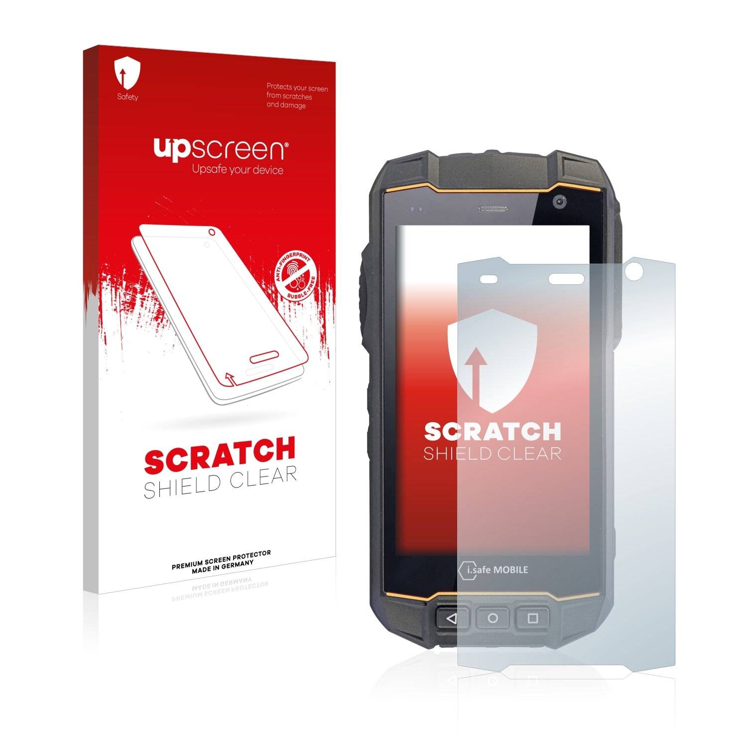 upscreen Scratch Shield Clear Premium Displayschutzfolie für i.safe