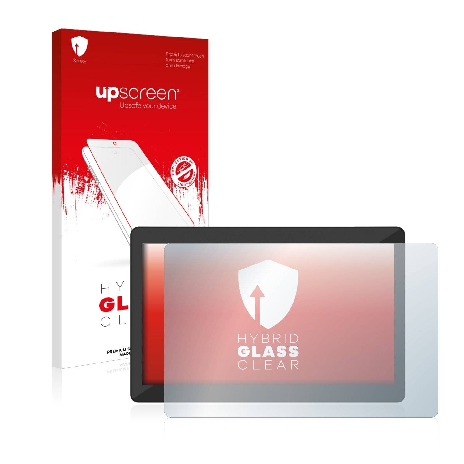 upscreen Hybrid Glass Clear Premium Schutzglas Folie für Elo TouchSystems E-Series