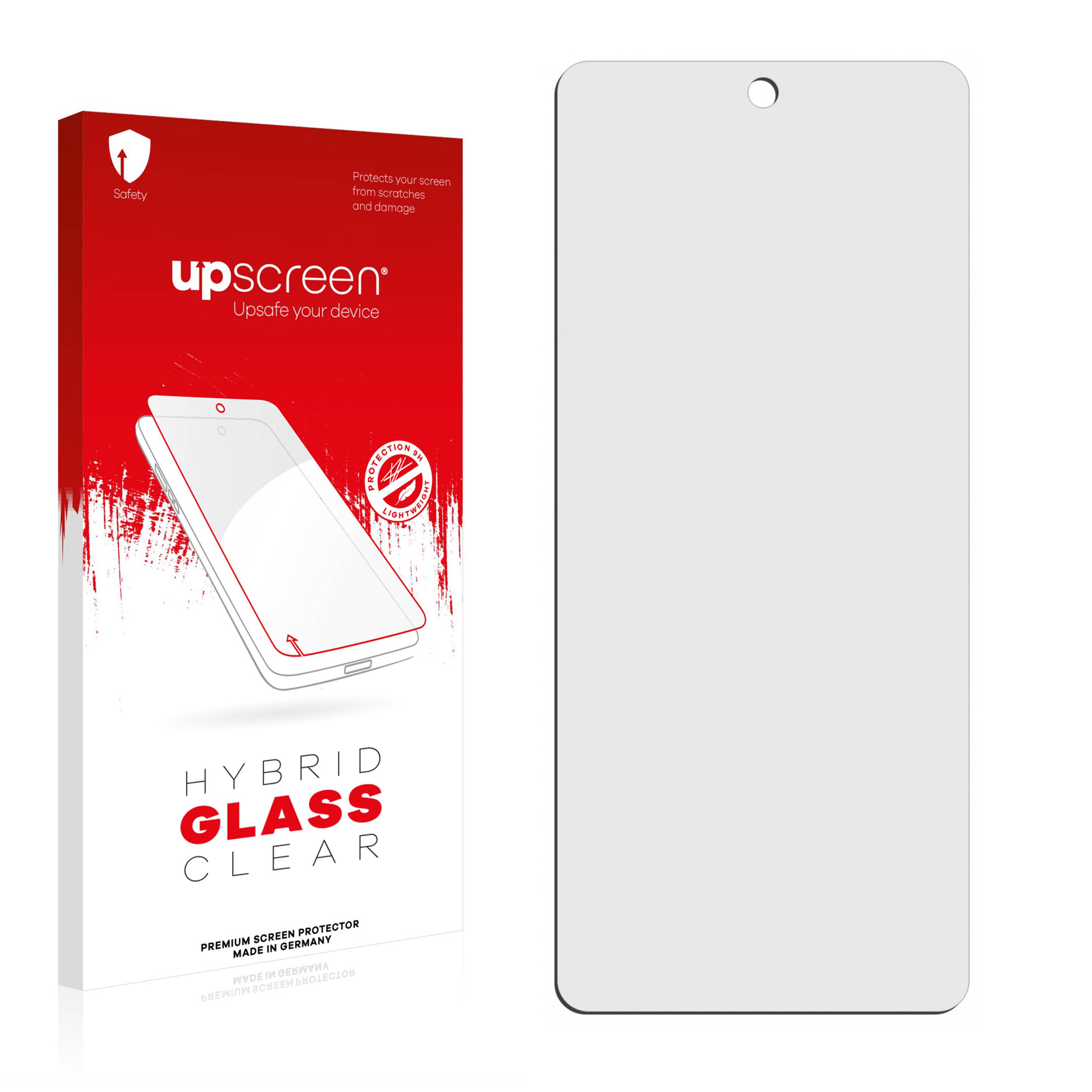 upscreen Hybrid Glass Clear Premium Schutzglas Folie für Motorola Edge