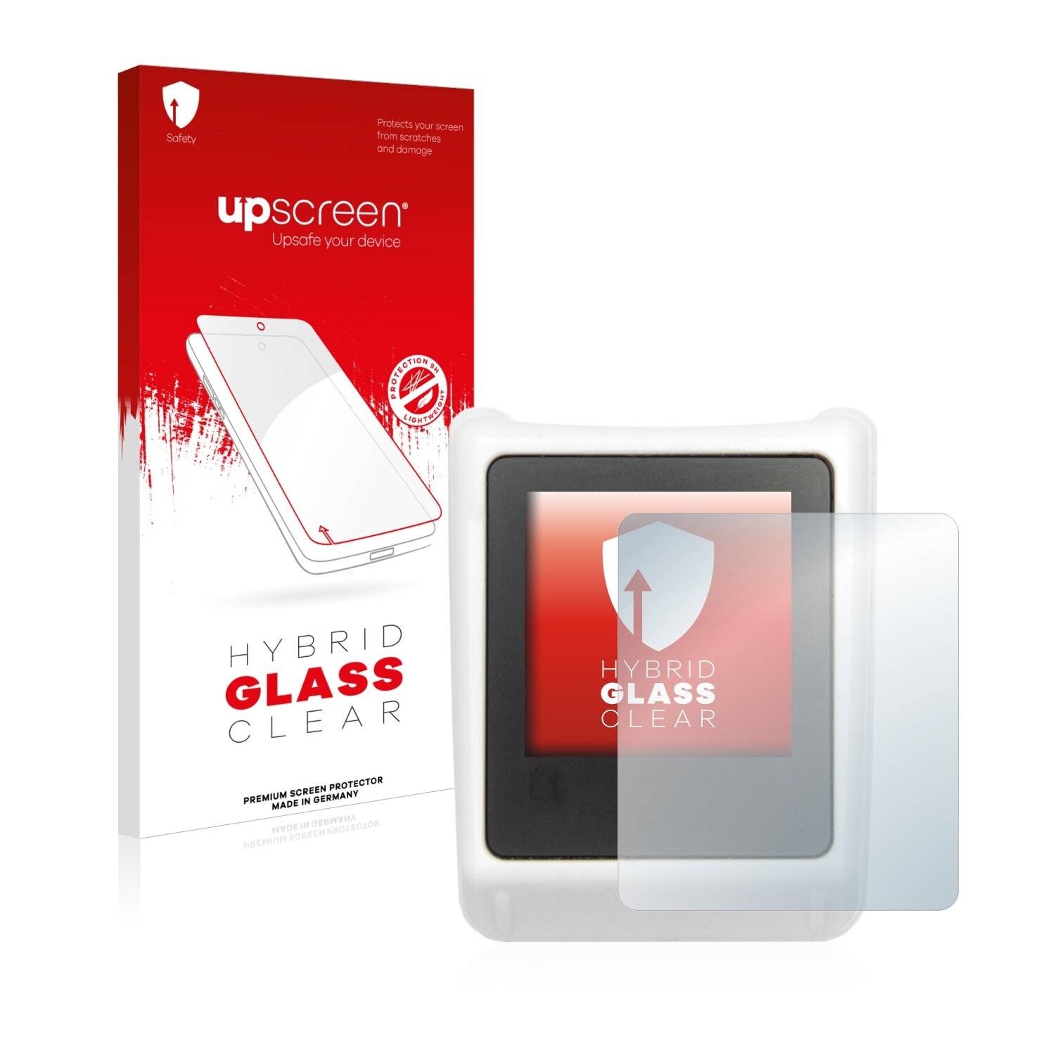 upscreen Hybrid Glass Clear Premium Schutzglas Folie für Nimmsta Scanner HS