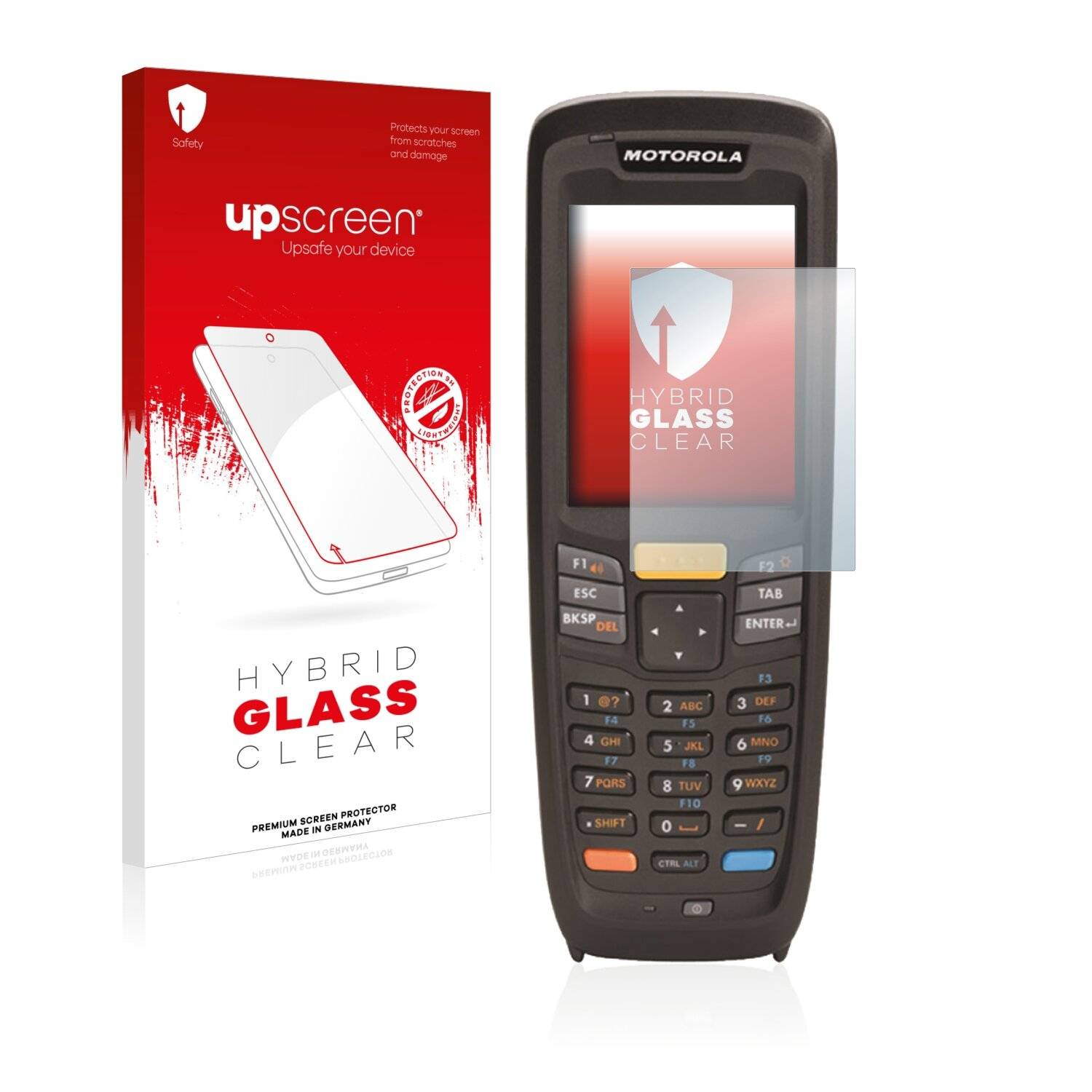 upscreen Hybrid Glass Clear Premium Schutzglas Folie für Zebra