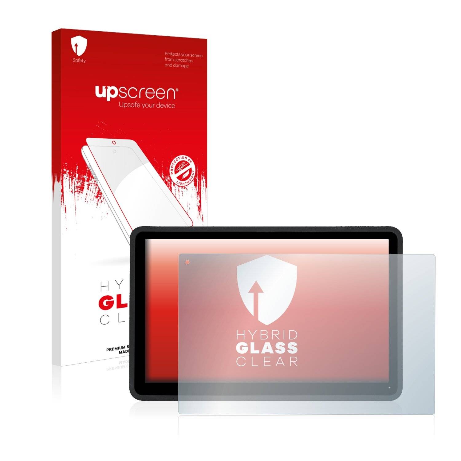 upscreen Hybrid Glass Clear Premium Schutzglas Folie für Faytech