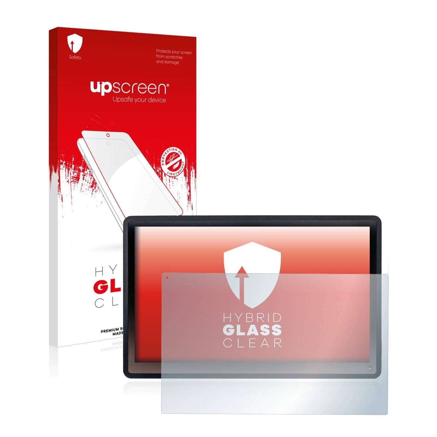 upscreen Hybrid Glass Clear Premium Schutzglas Folie für Faytech