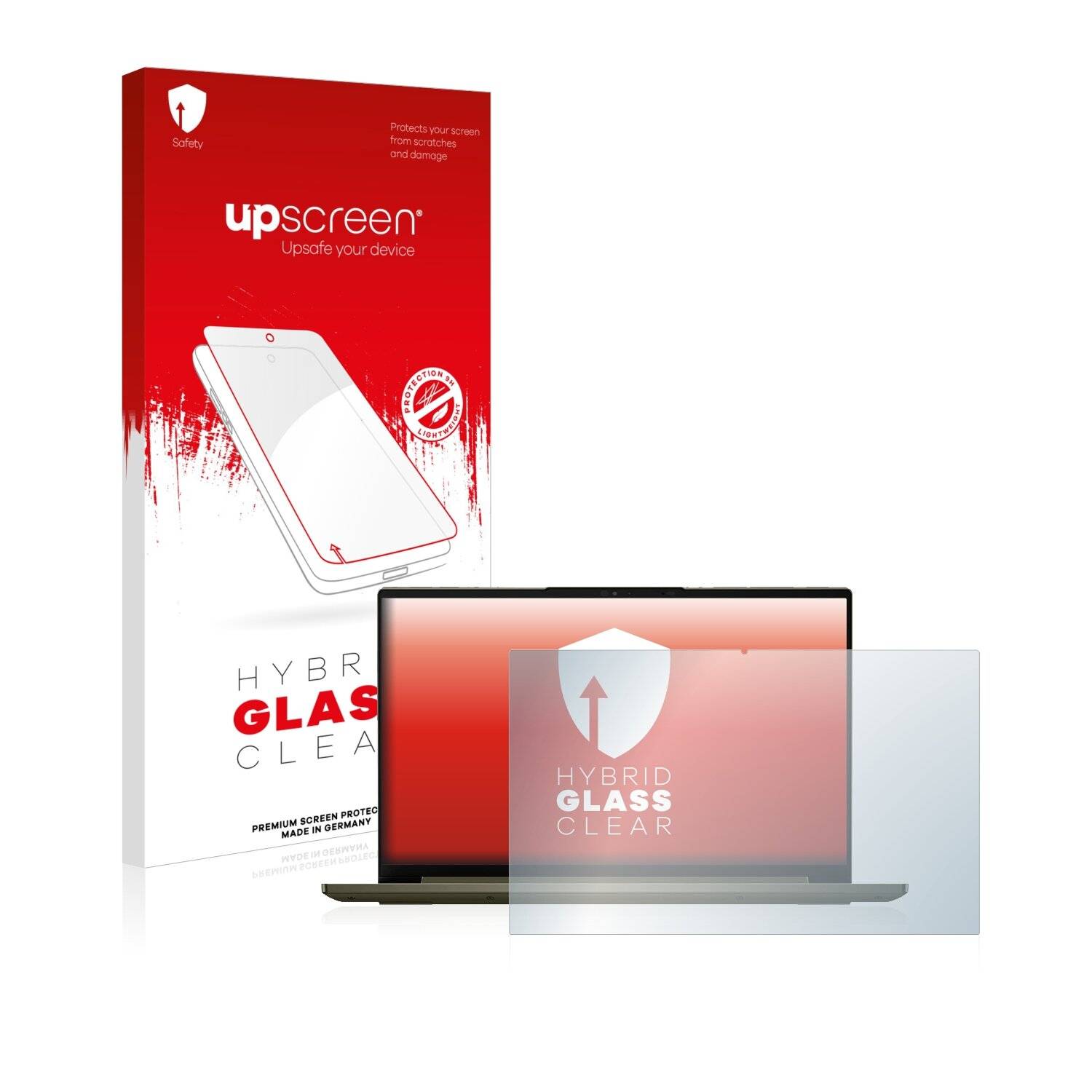 upscreen Hybrid Glass Clear Premium Schutzglas Folie für Lenovo Yoga Slim 7