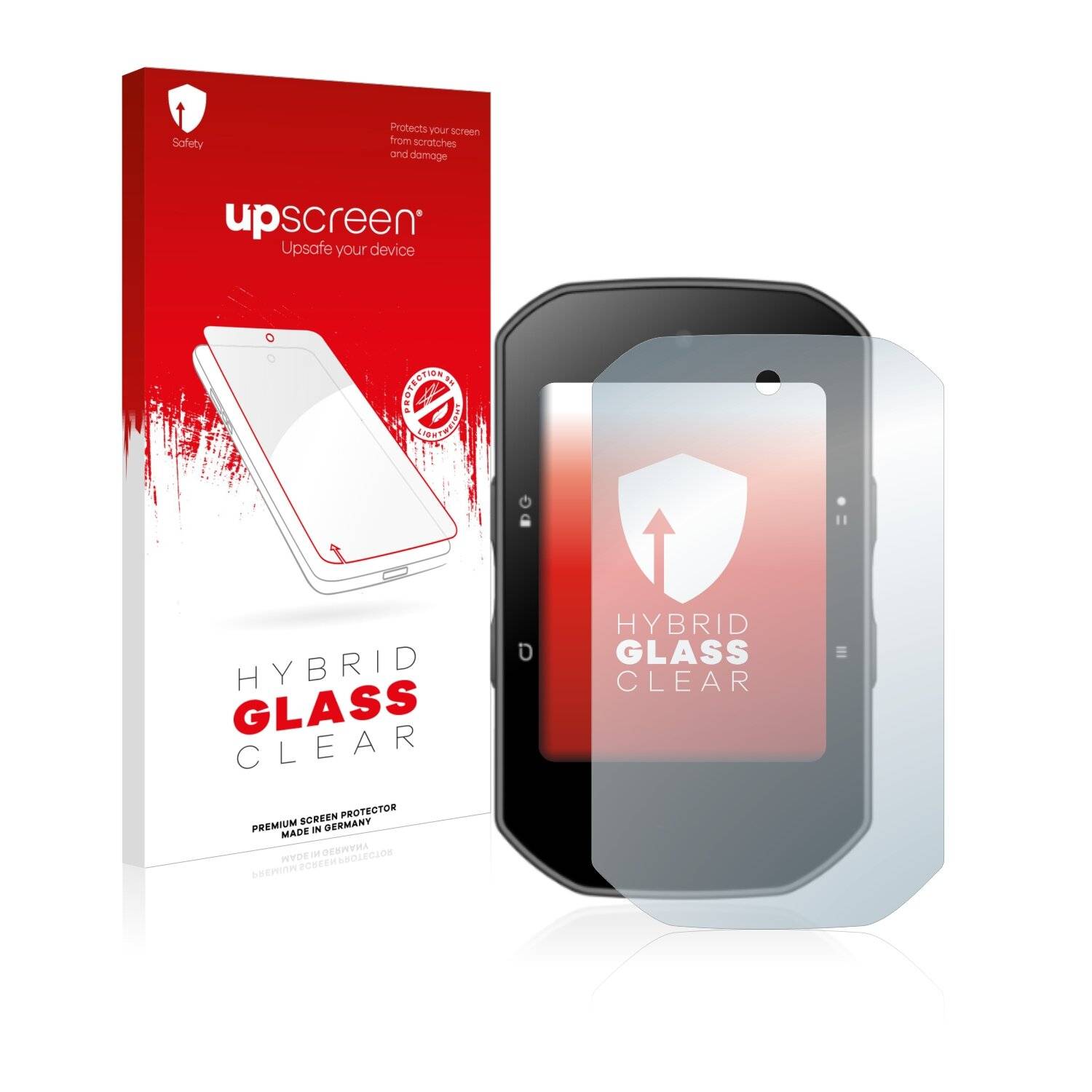 upscreen Hybrid Glass Clear Premium Schutzglas Folie für Bryton Rider