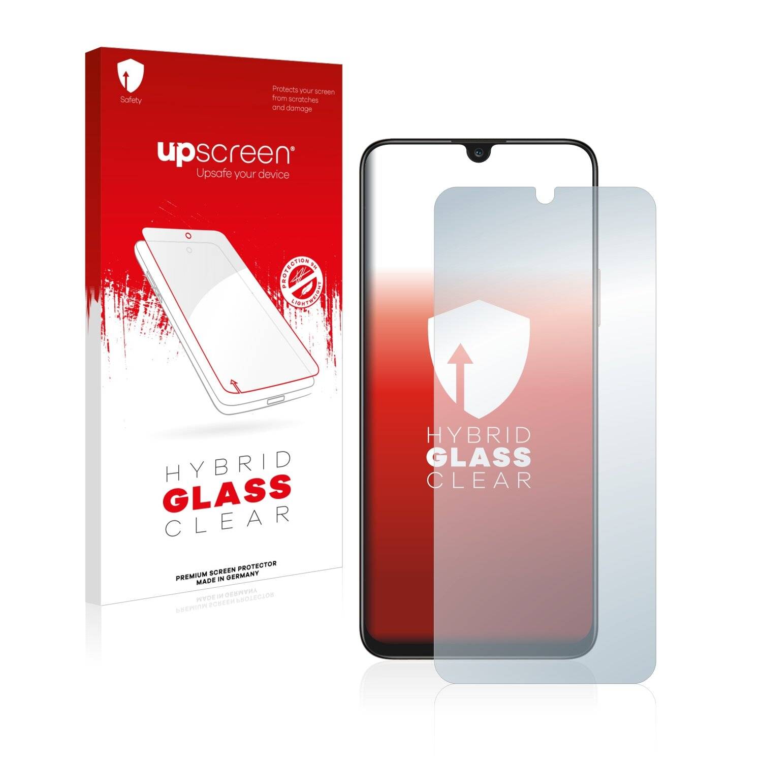 upscreen Hybrid Glass Clear Premium Schutzglas Folie für Honor