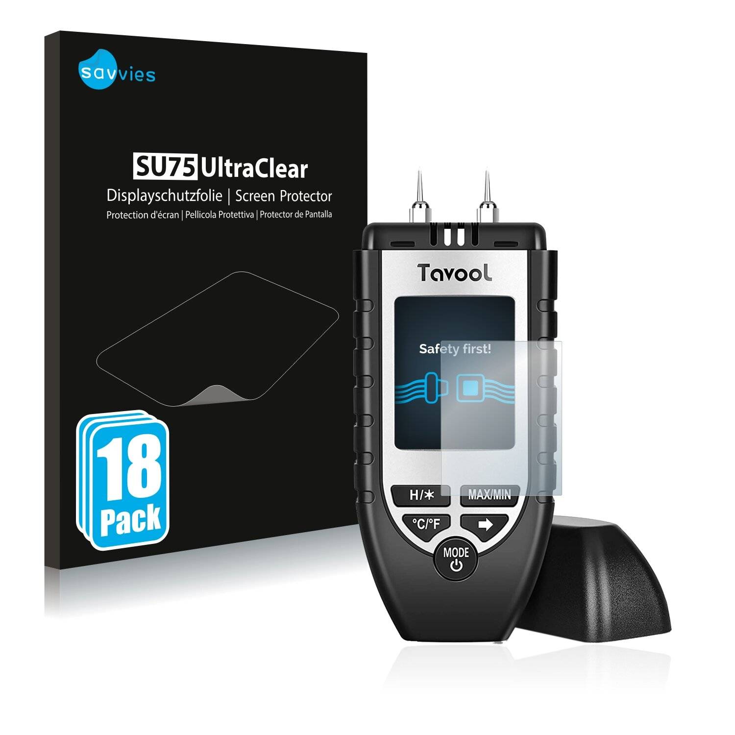 18x Savvies SU75 Displayschutzfolie für Tavool
