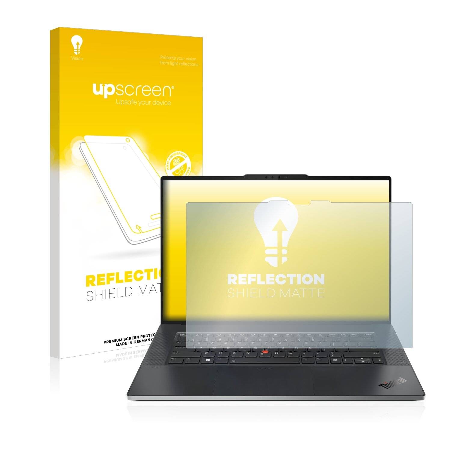 upscreen Reflection Shield Matte Premium Displayschutzfolie für Lenovo ThinkPad Z16 (1.