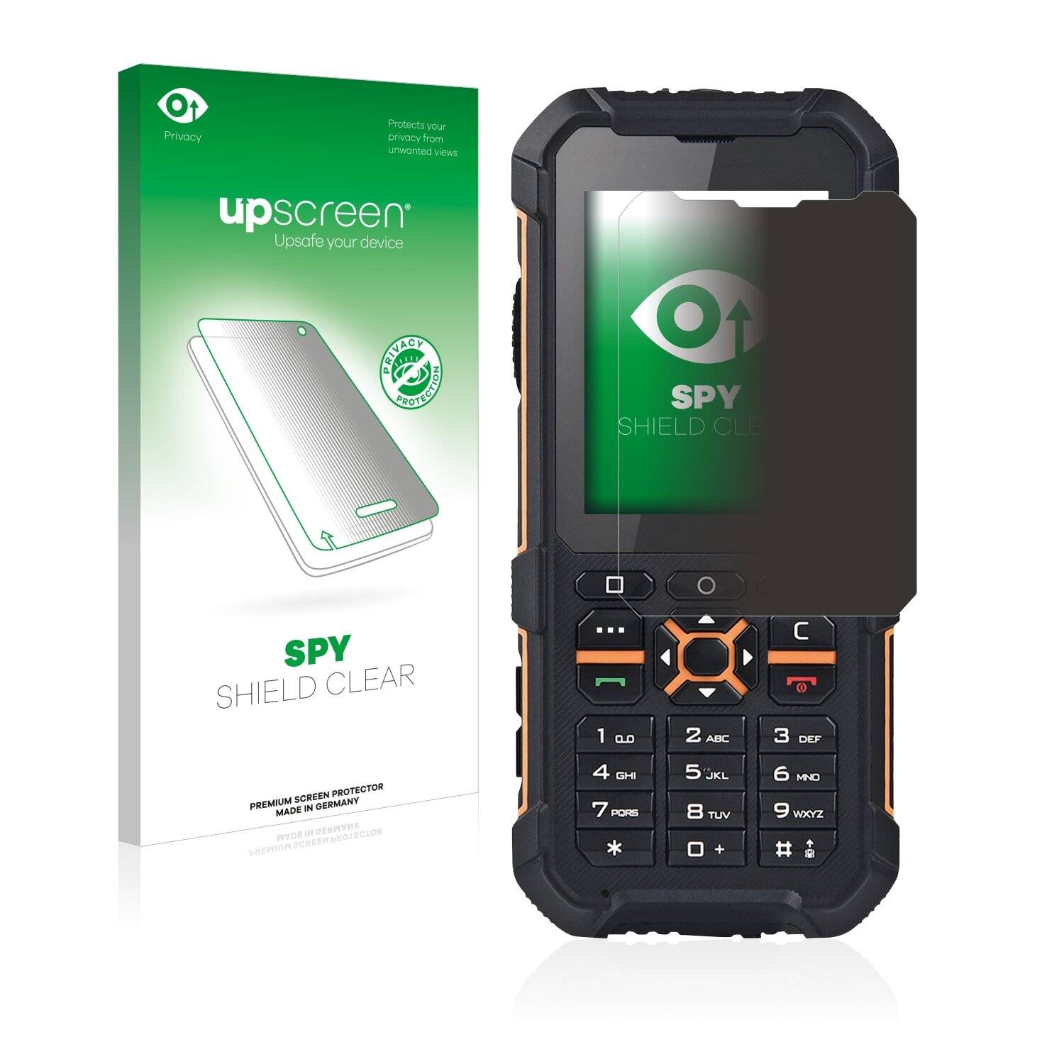 upscreen Spy Shield Clear Premium Blickschutzfolie für i.safe