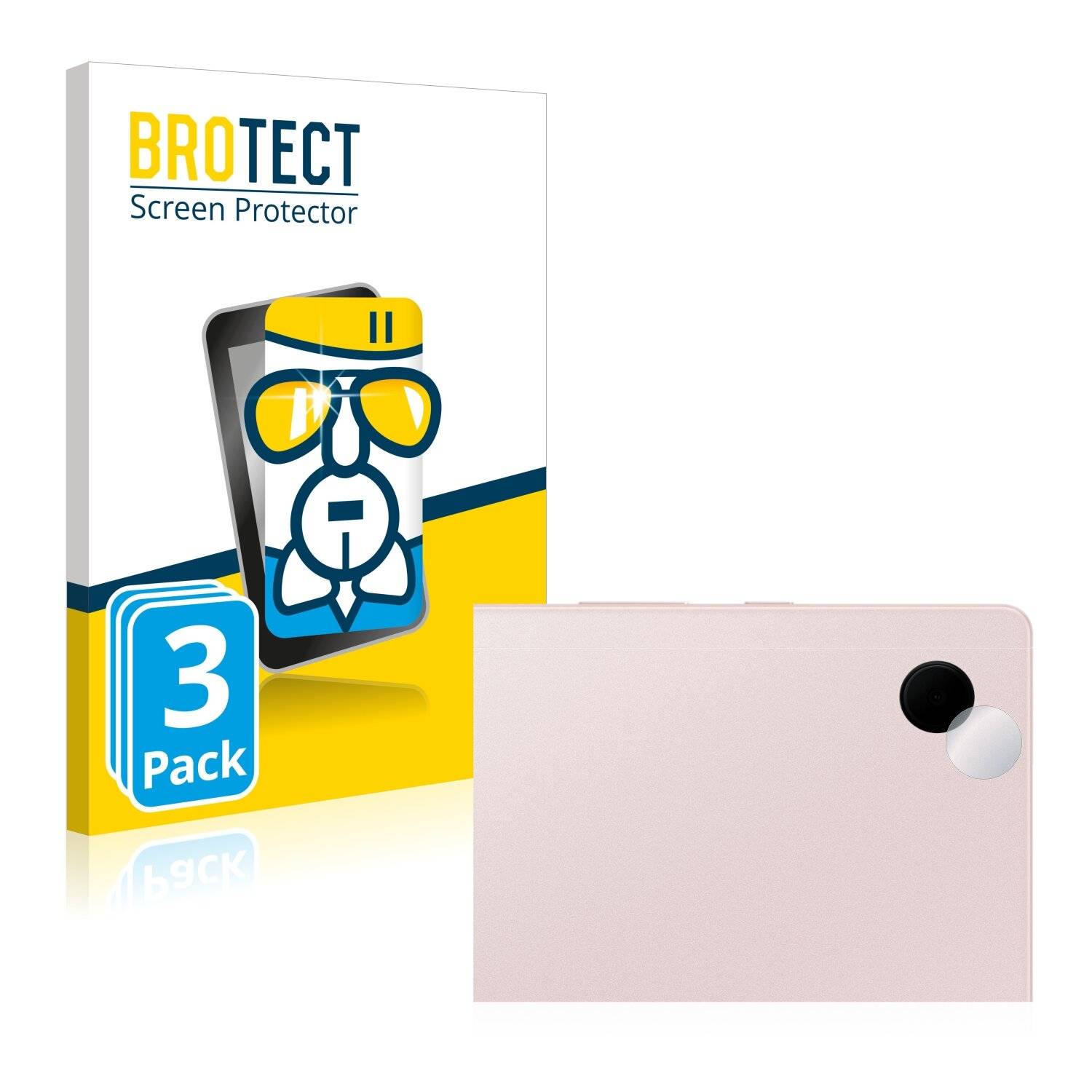 3x BROTECT AirGlass Schutzglas Folie für Samsung Galaxy Tab A8 WiFi (NUR