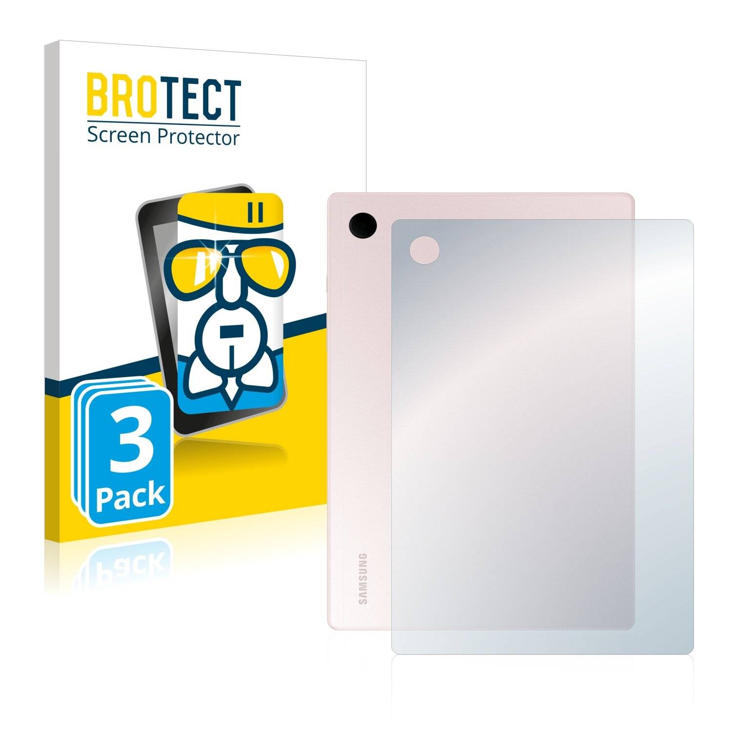 3x BROTECT AirGlass Schutzglas Folie für Samsung Galaxy Tab A8 WiFi
