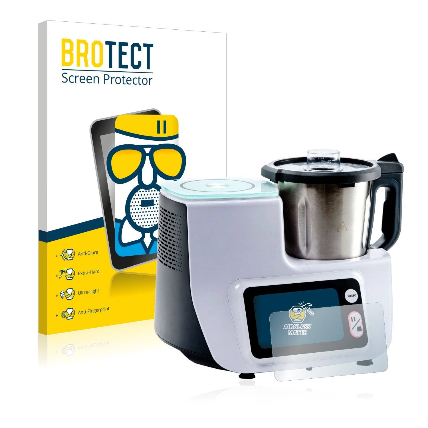 BROTECT AirGlass Matte Schutzglas Folie für Aldi Comv Cooking