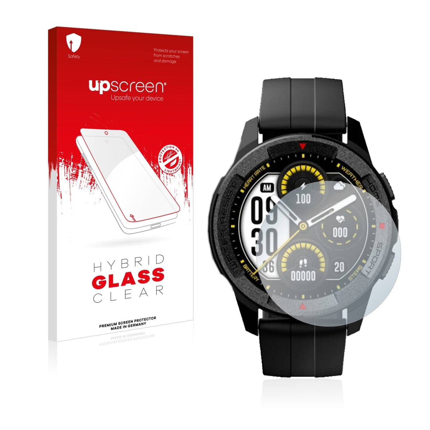 upscreen Hybrid Glass Clear Premium Schutzglas Folie für Xiaomi Mibro