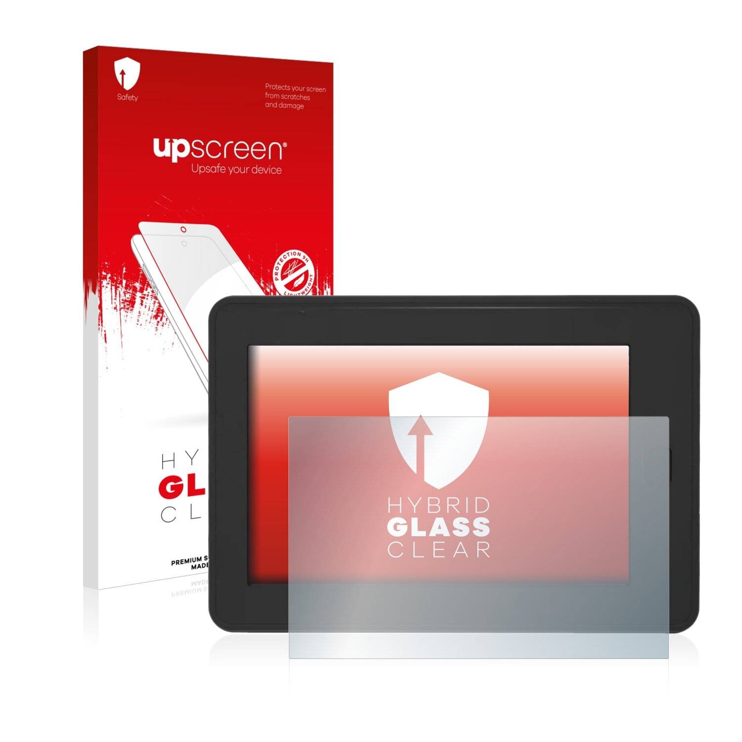 upscreen Hybrid Glass Clear Premium Schutzglas Folie für Senor Hygrolion Tab MPC2UR