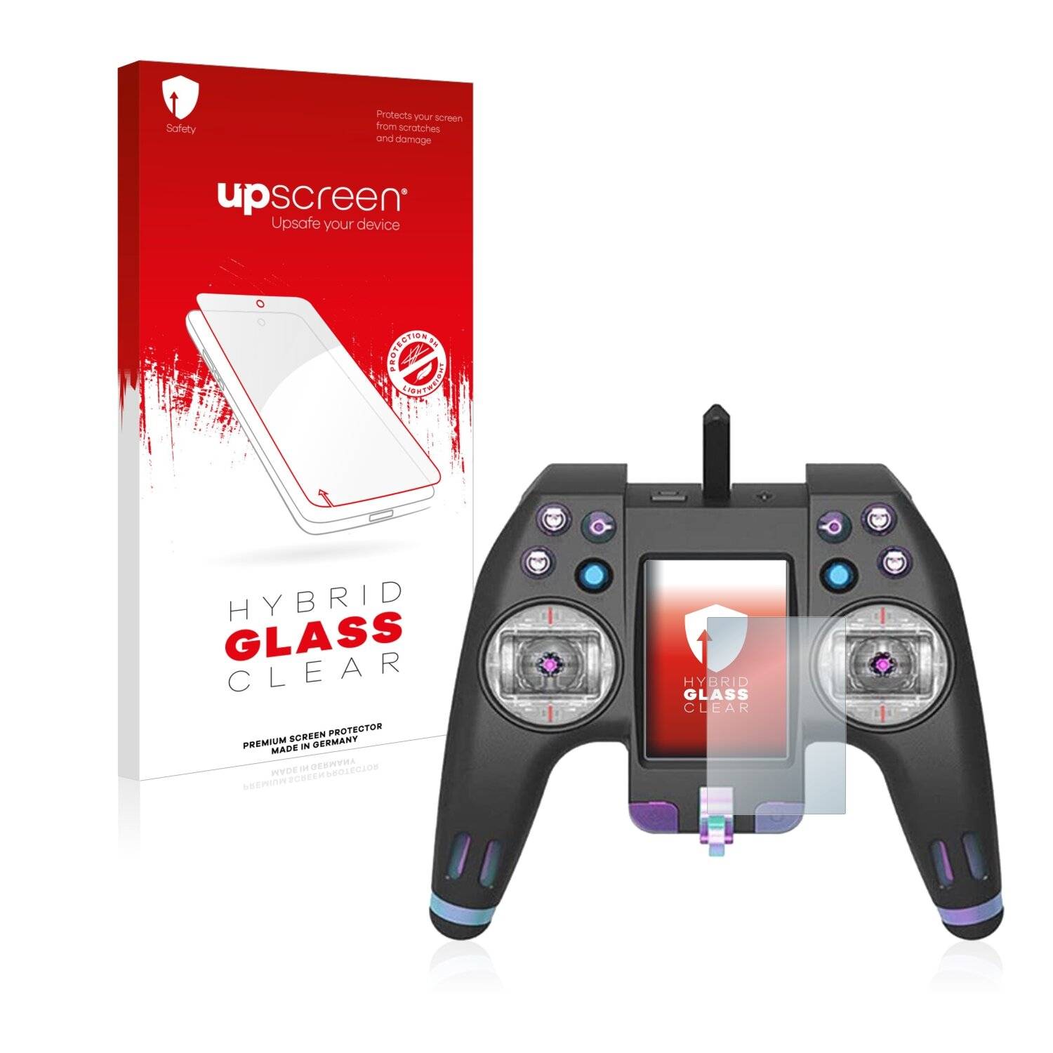 upscreen Hybrid Glass Clear Premium Schutzglas Folie für FlySky