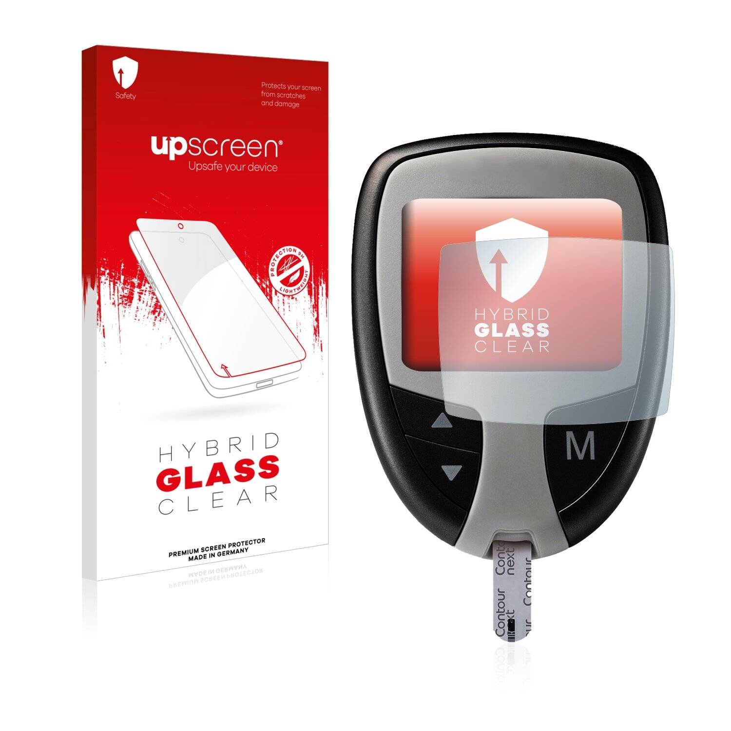 upscreen Hybrid Glass Clear Premium Schutzglas Folie für Contour
