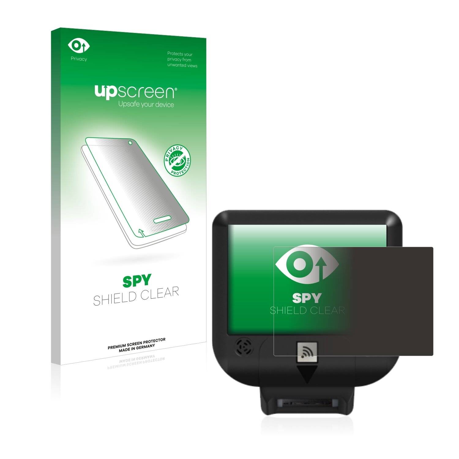 upscreen Spy Shield Clear Premium Blickschutzfolie für Newland NQuire 350