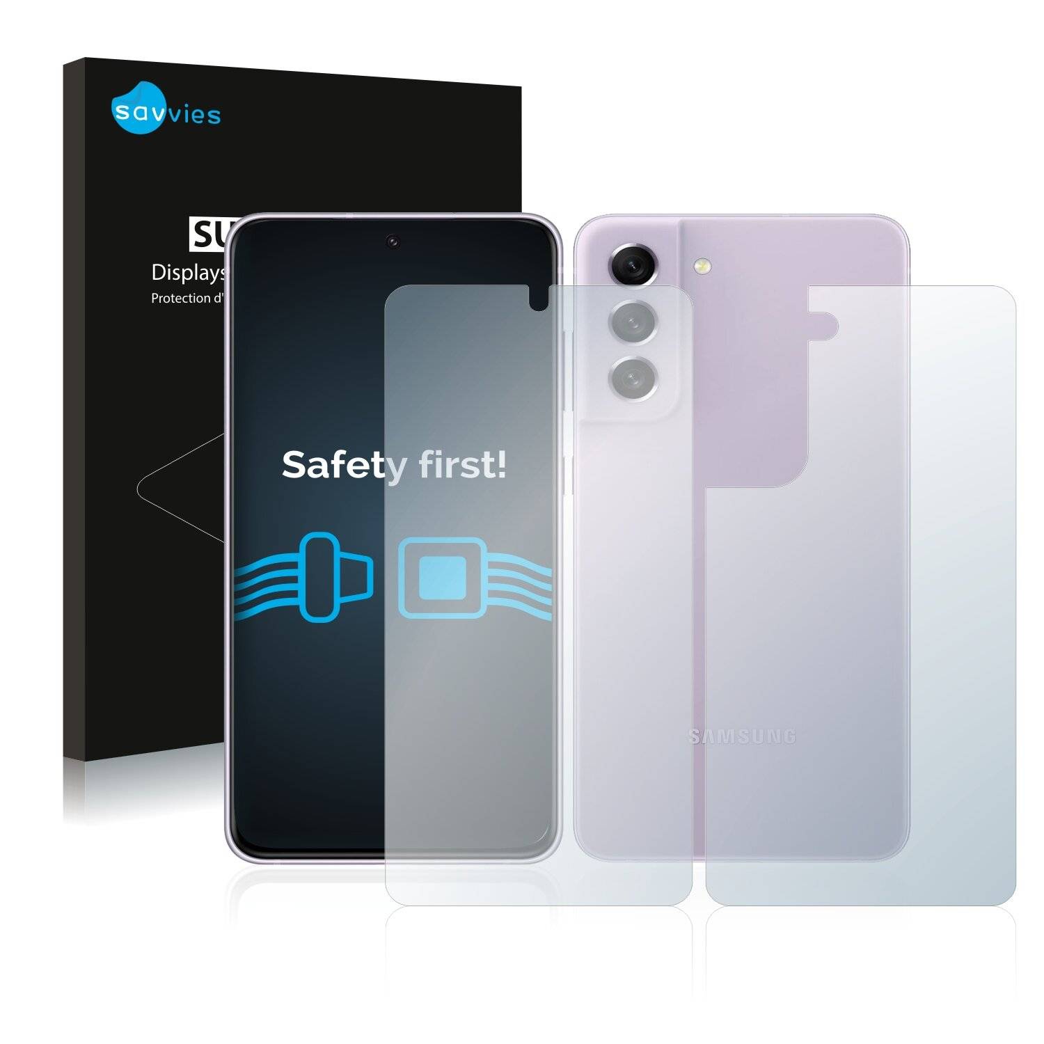18x Savvies SU75 Displayschutzfolie für Samsung Galaxy S21 FE 5G (Vorder +