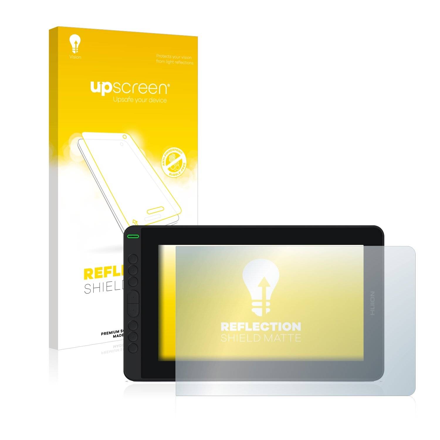 upscreen Reflection Shield Matte Premium Displayschutzfolie für Huion Kamvas