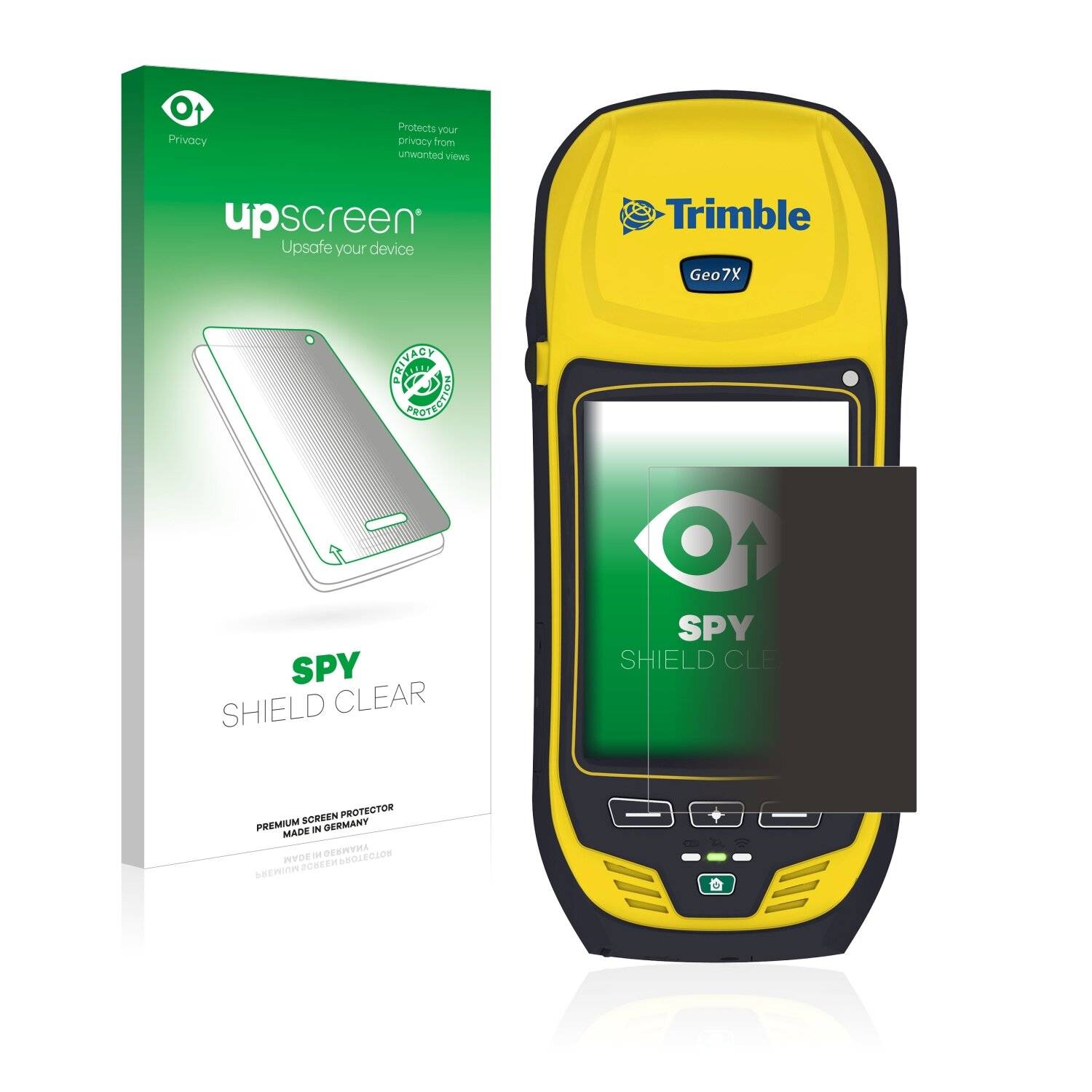 upscreen Spy Shield Clear Premium Blickschutzfolie für Trimble Geo