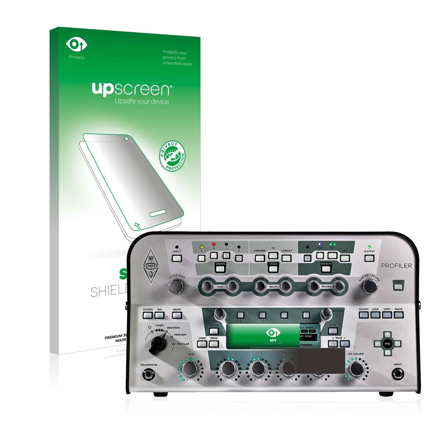 upscreen Spy Shield Clear Premium Blickschutzfolie für Kemper Profiler