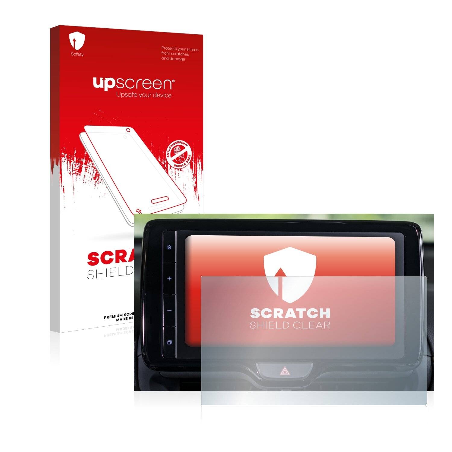 upscreen Scratch Shield Clear Premium Displayschutzfolie für Toyota Yaris Cross 2021 Smart