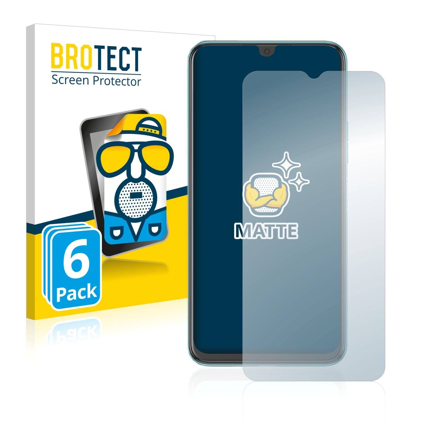 6x BROTECT Matte Displayschutzfolie für Tecno Spark 8P - Entspiegelt,