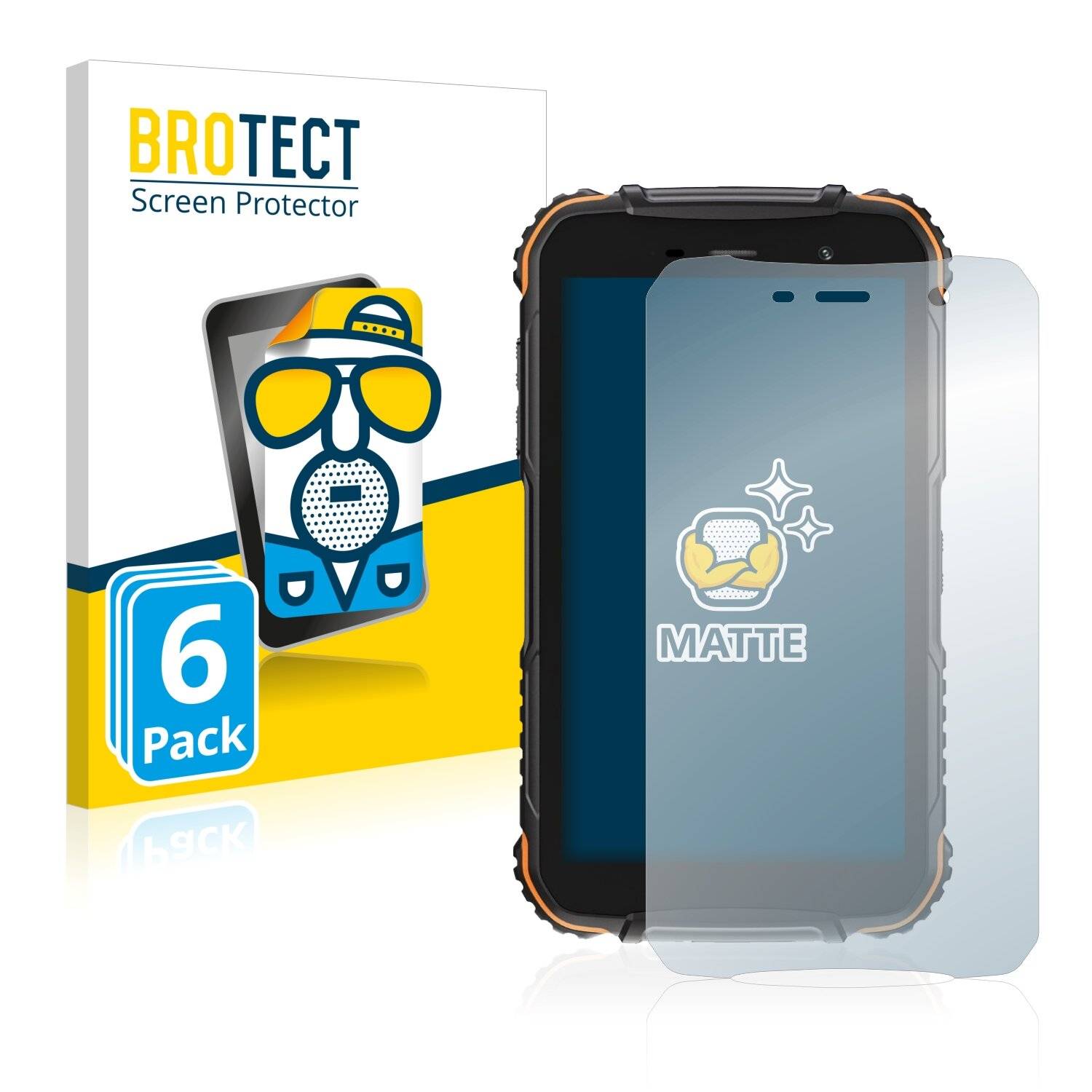 6x BROTECT Matte Displayschutzfolie für Doogee S35T - Entspiegelt,