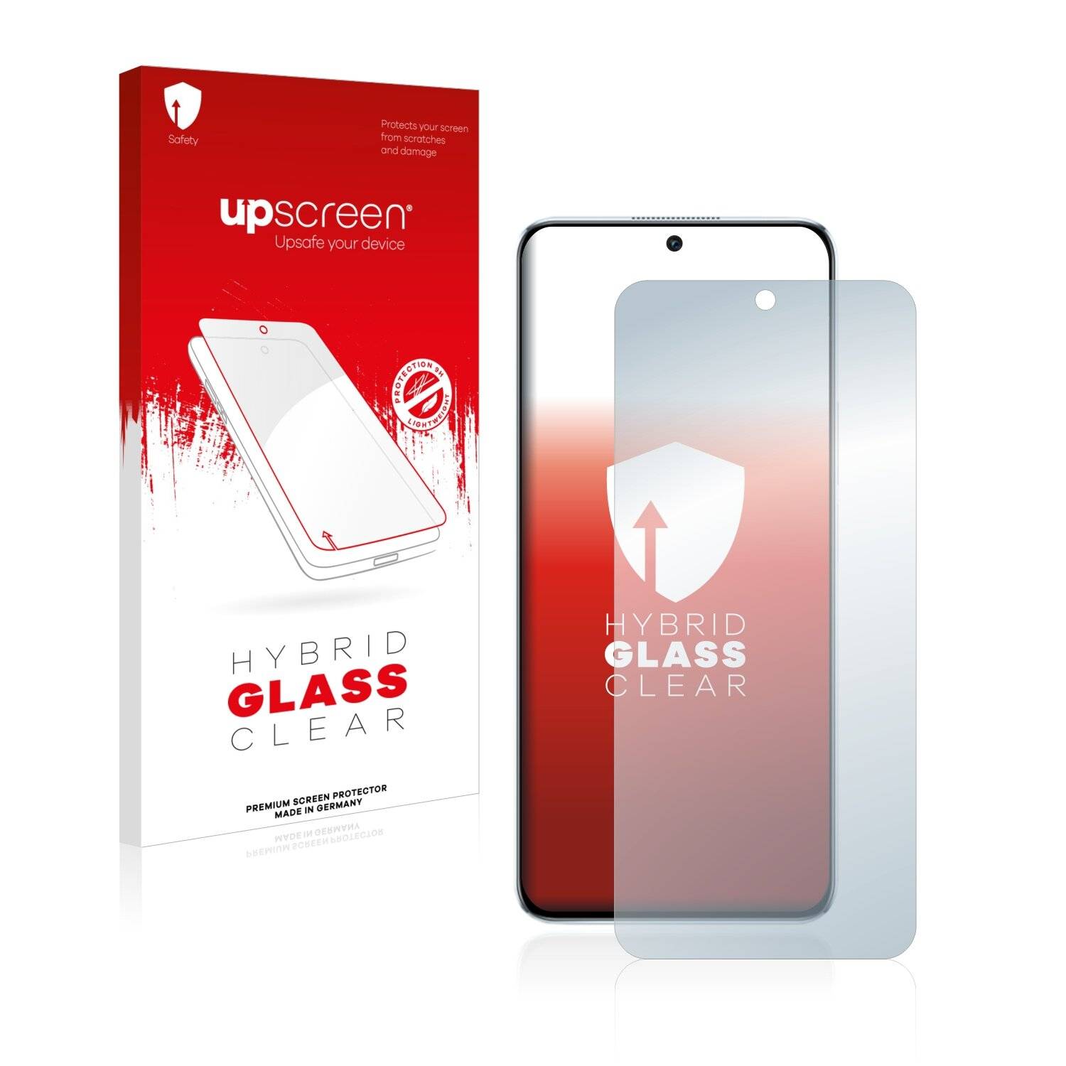 upscreen Hybrid Glass Clear Premium Schutzglas Folie für Honor