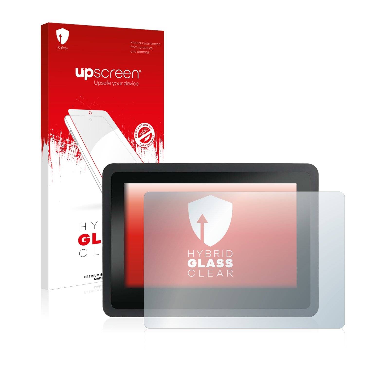 upscreen Hybrid Glass Clear Premium Schutzglas Folie für Faytech