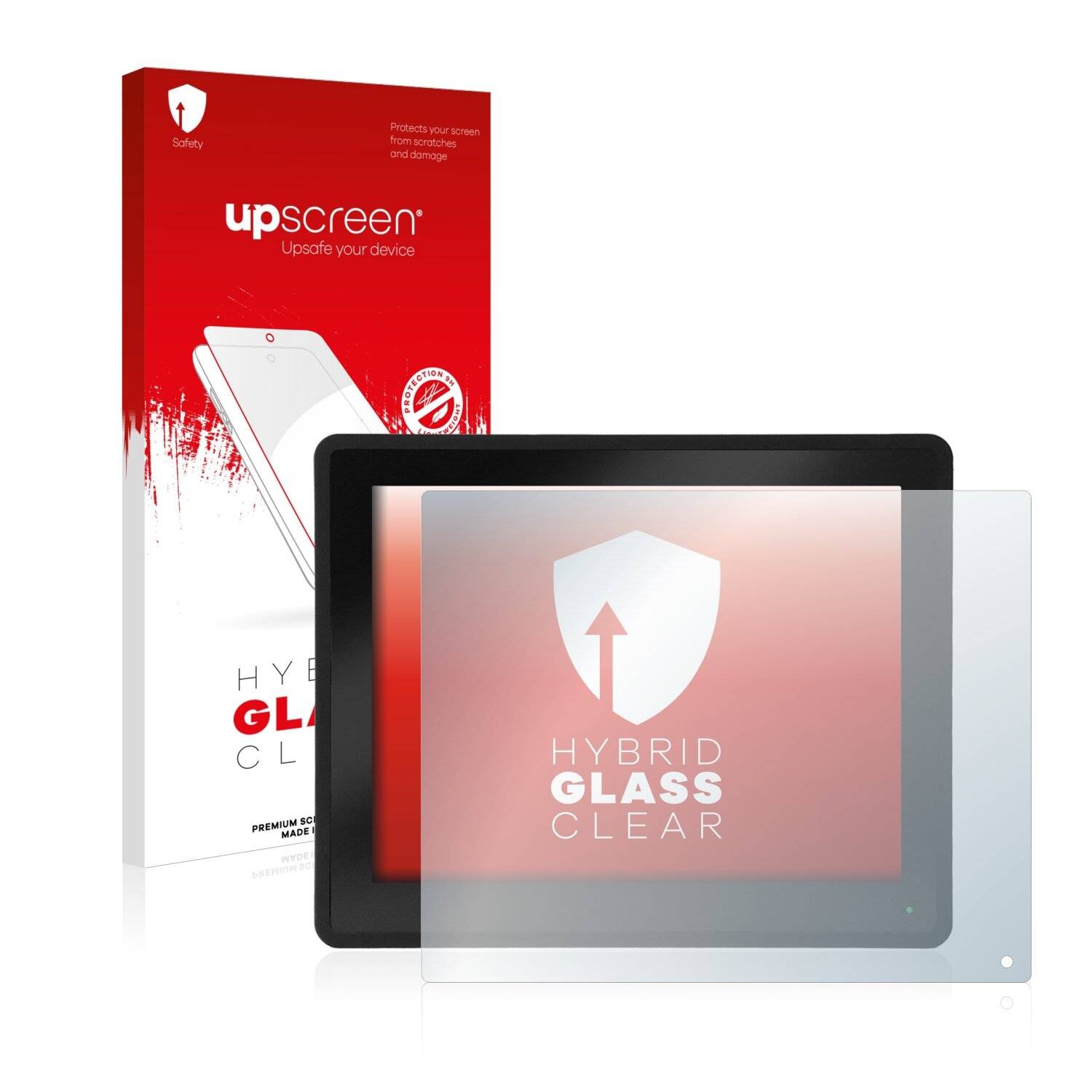 upscreen Hybrid Glass Clear Premium Schutzglas Folie für Faytech