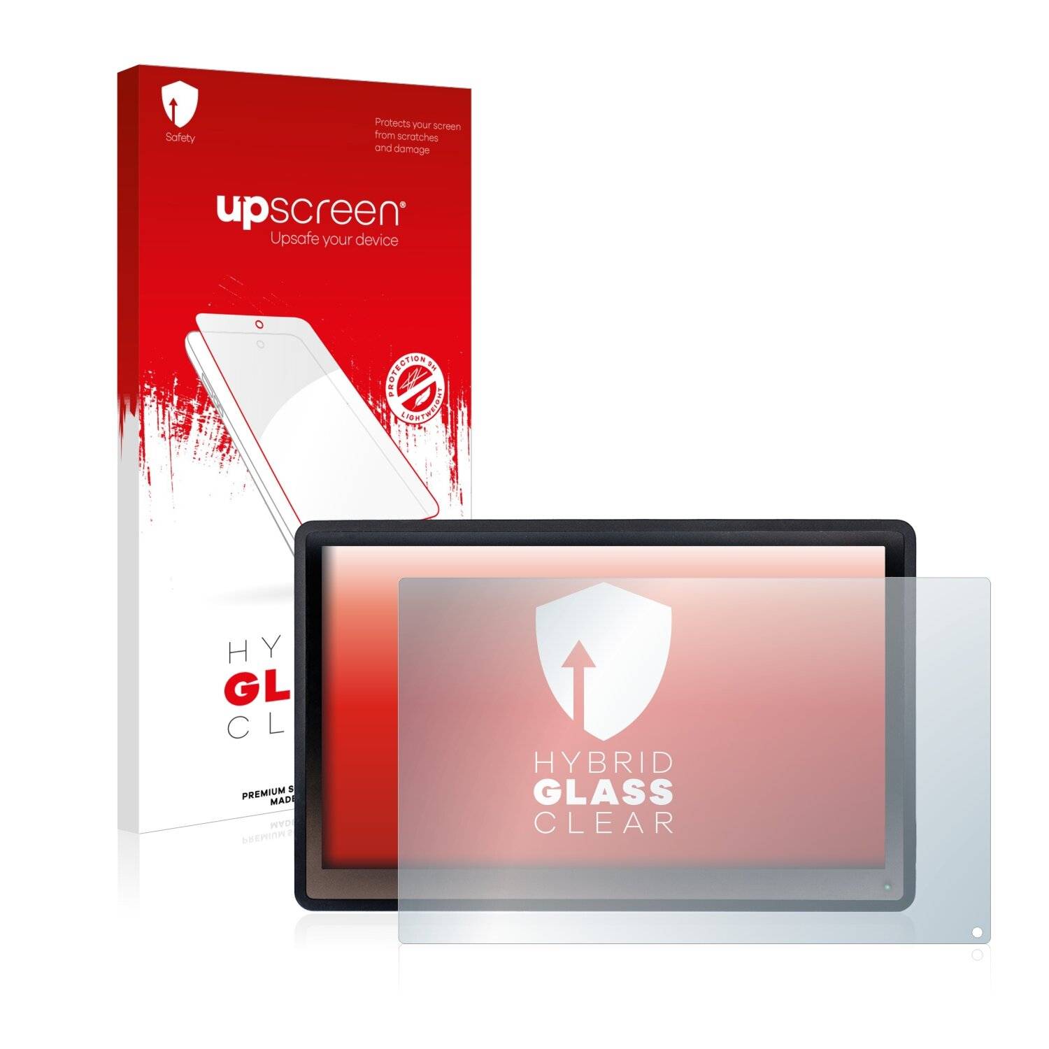 upscreen Hybrid Glass Clear Premium Schutzglas Folie für Faytech