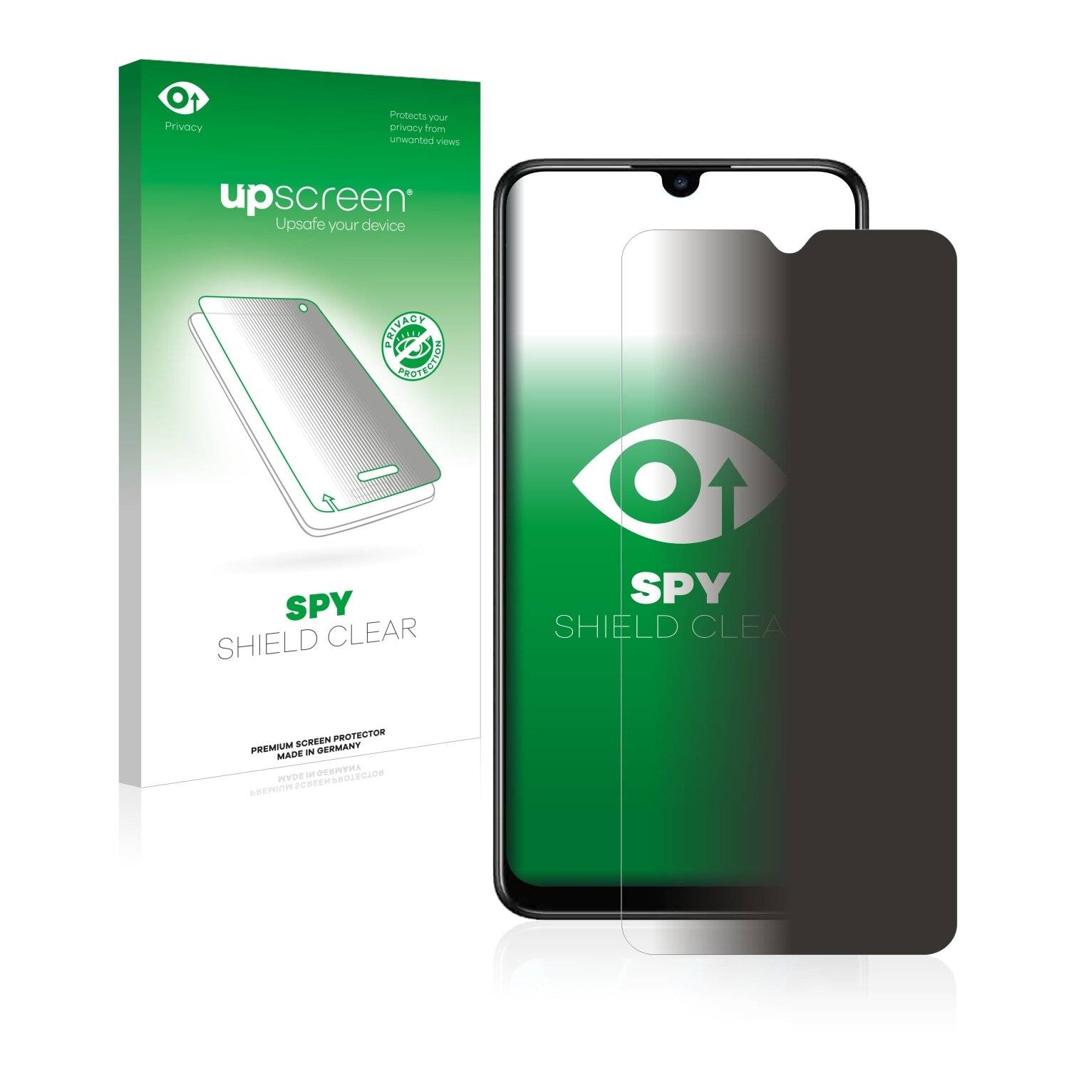 upscreen Spy Shield Clear Premium Blickschutzfolie für TCL 30 XE