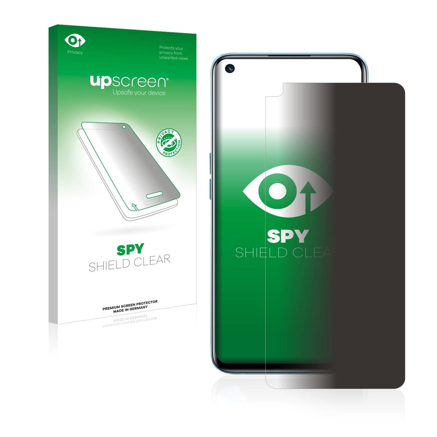upscreen Spy Shield Clear Premium Blickschutzfolie für Realme