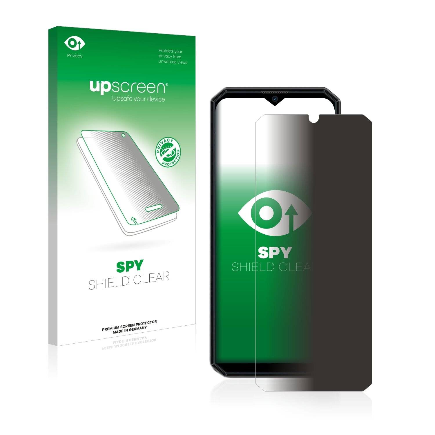 upscreen Spy Shield Clear Premium Blickschutzfolie für Oukitel K15