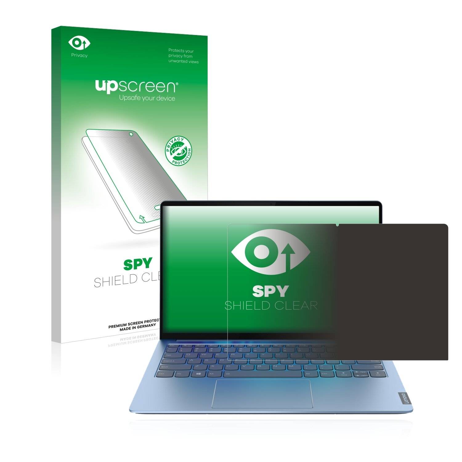 upscreen Spy Shield Clear Premium Blickschutzfolie für Lenovo IdeaPad