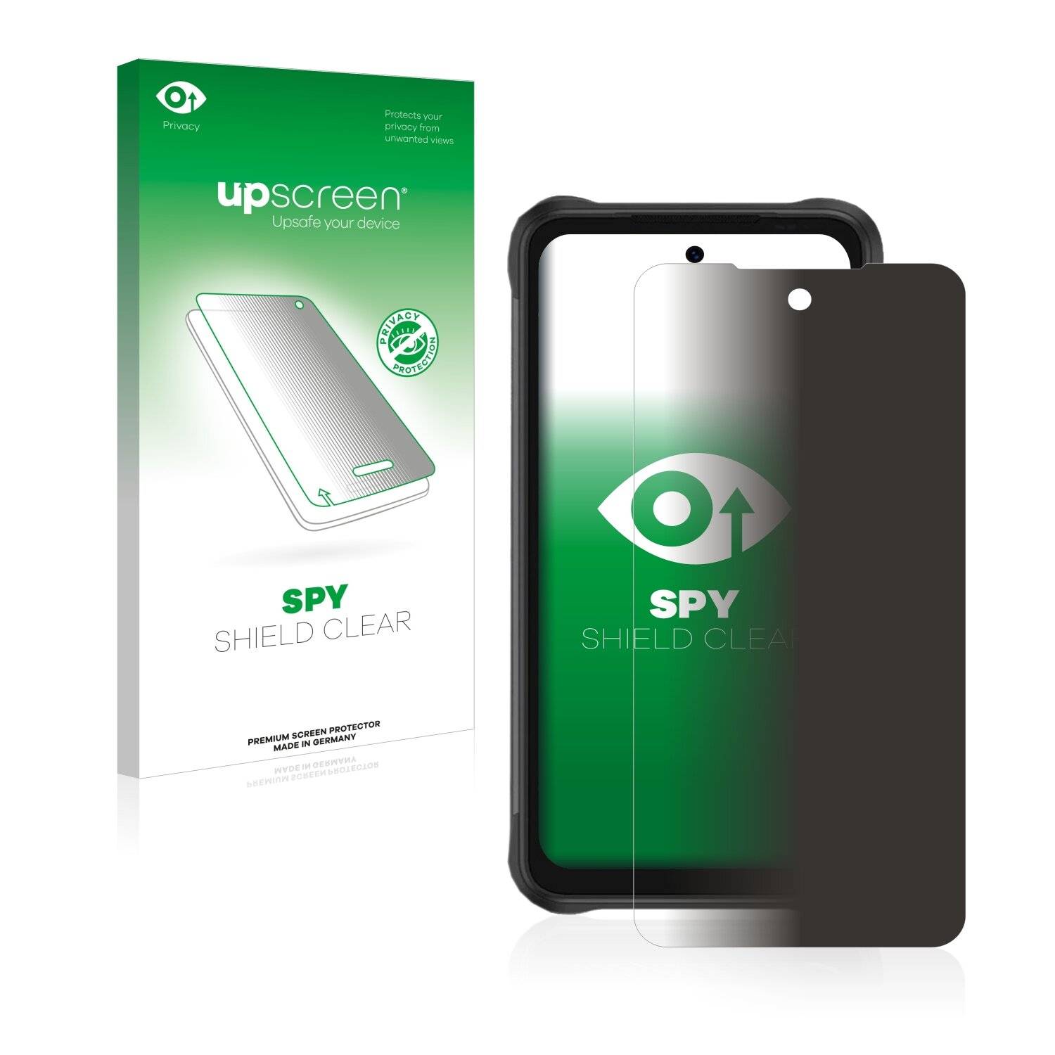 upscreen Spy Shield Clear Premium Blickschutzfolie für Umidigi Bison GT2 Pro