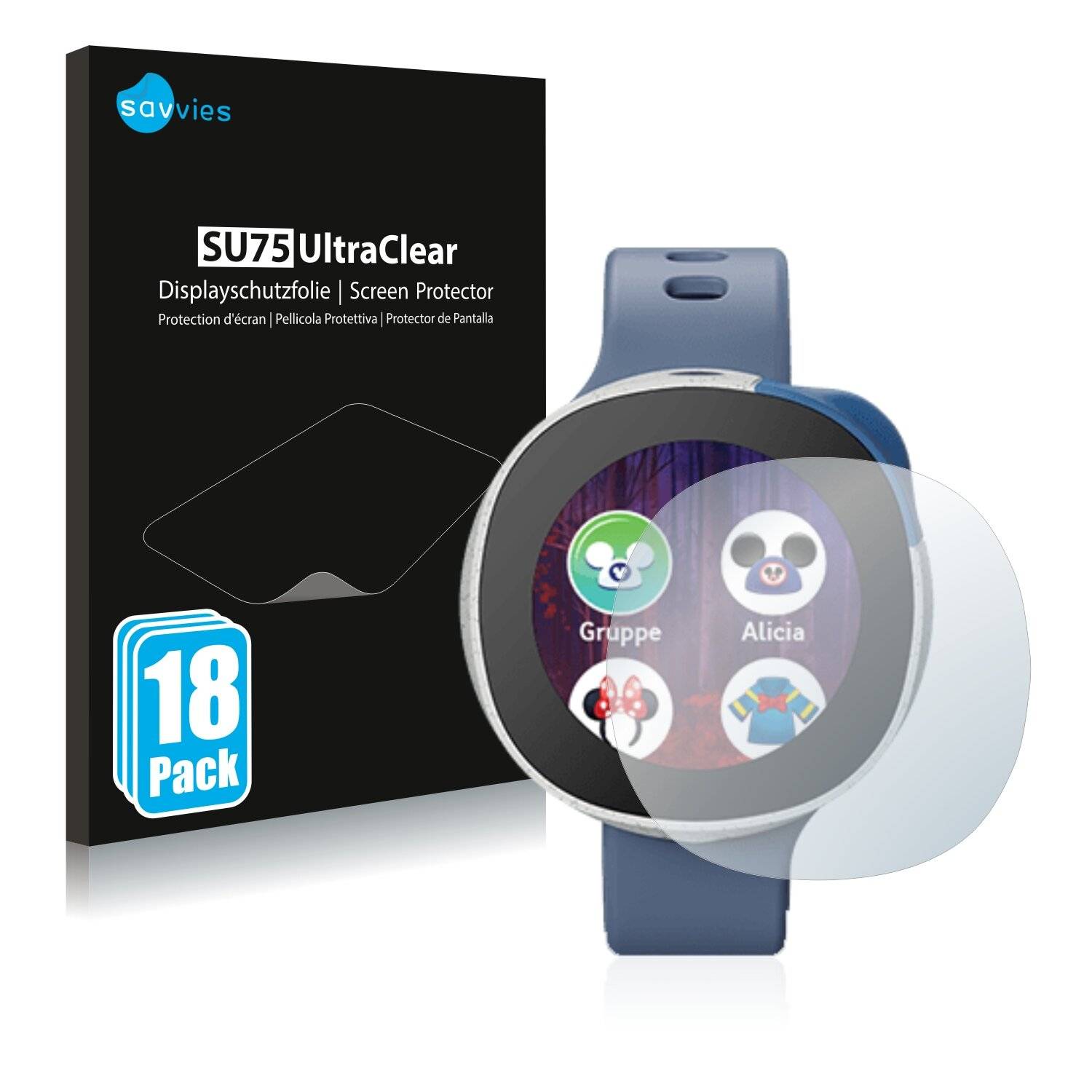 18x Savvies SU75 Displayschutzfolie für Neo Smart Kids