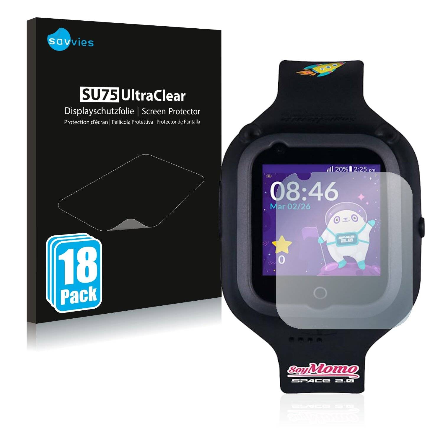 18x Savvies SU75 Displayschutzfolie für SoyMomo Space