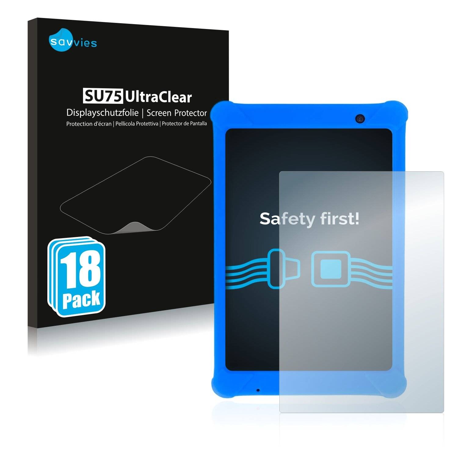 18x Savvies SU75 Displayschutzfolie für SoyMomo Tablet