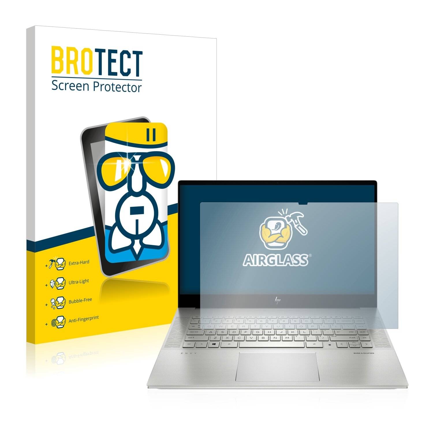 BROTECT AirGlass Schutzglas Folie für HP Envy
