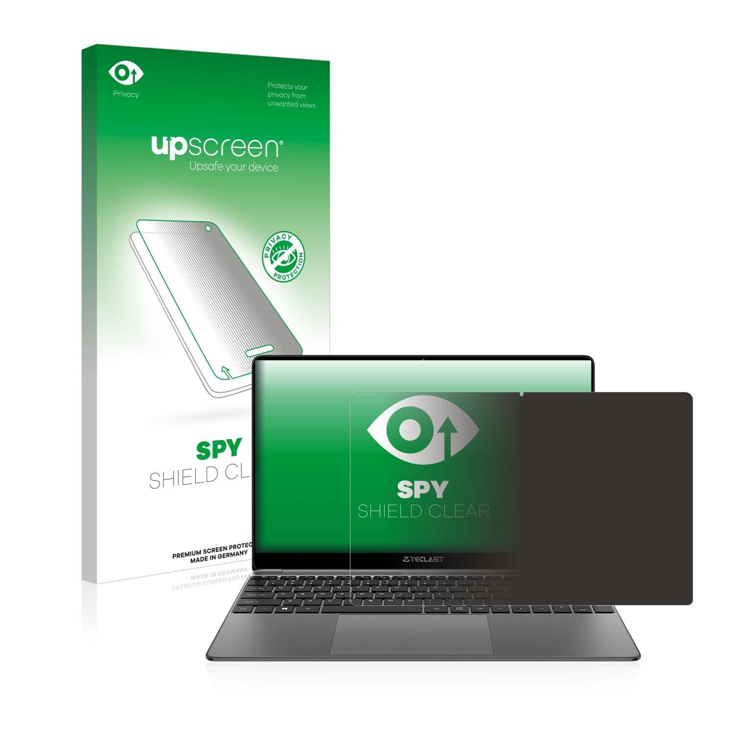 upscreen Spy Shield Clear Premium Blickschutzfolie für Teclast