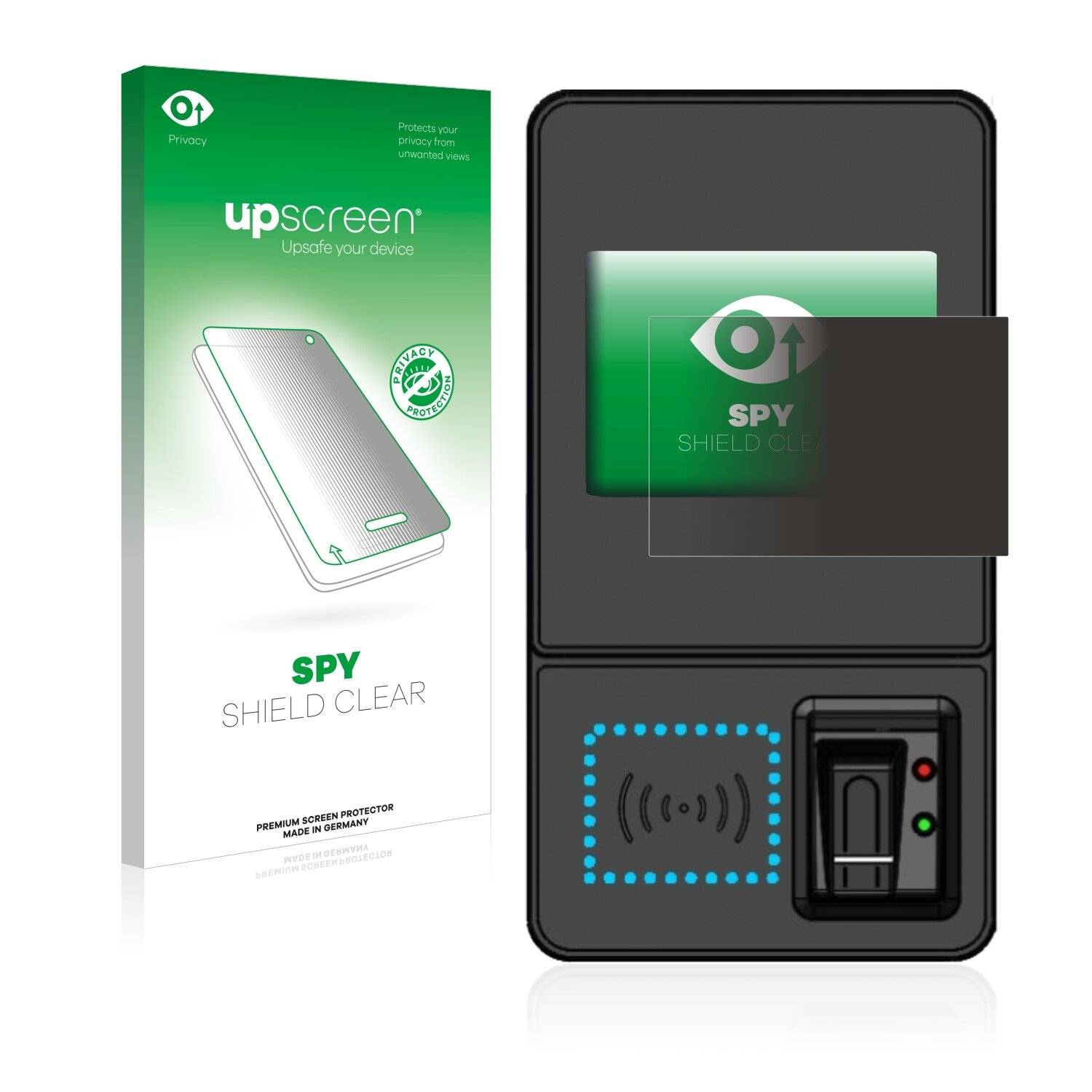 upscreen Spy Shield Clear Premium Blickschutzfolie für Datafox Evo 3.5