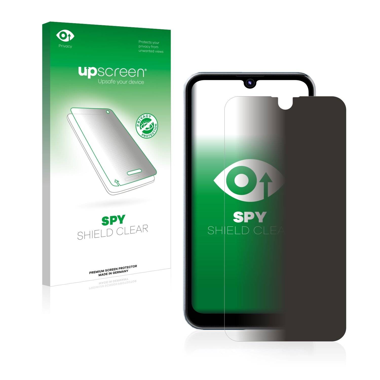 upscreen Spy Shield Clear Premium Blickschutzfolie für Tecno Pop