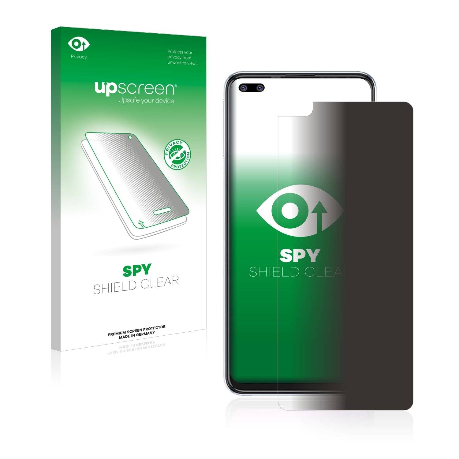 upscreen Spy Shield Clear Premium Blickschutzfolie für Tecno Camon 16