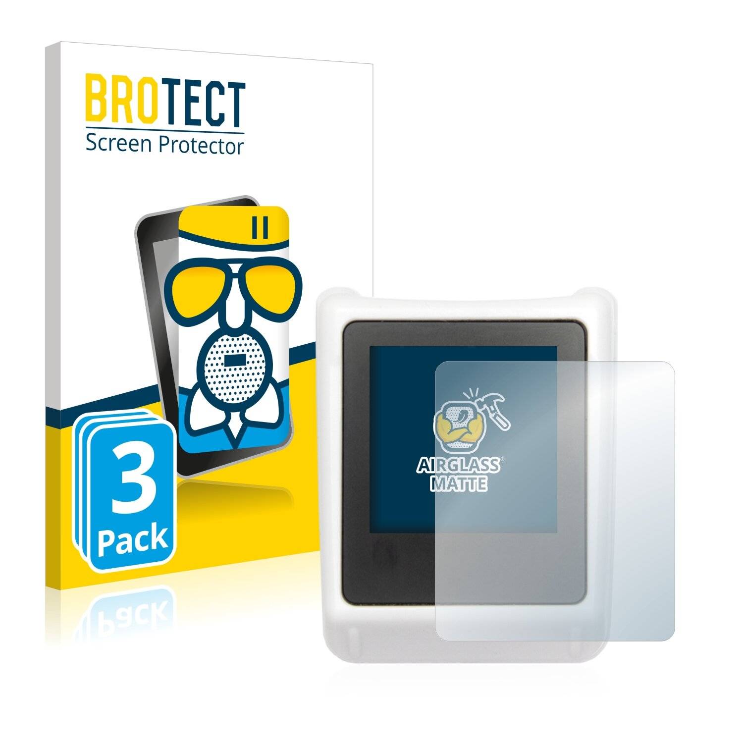 3x BROTECT AirGlass Matte Schutzglas Folie für Nimmsta Scanner HS