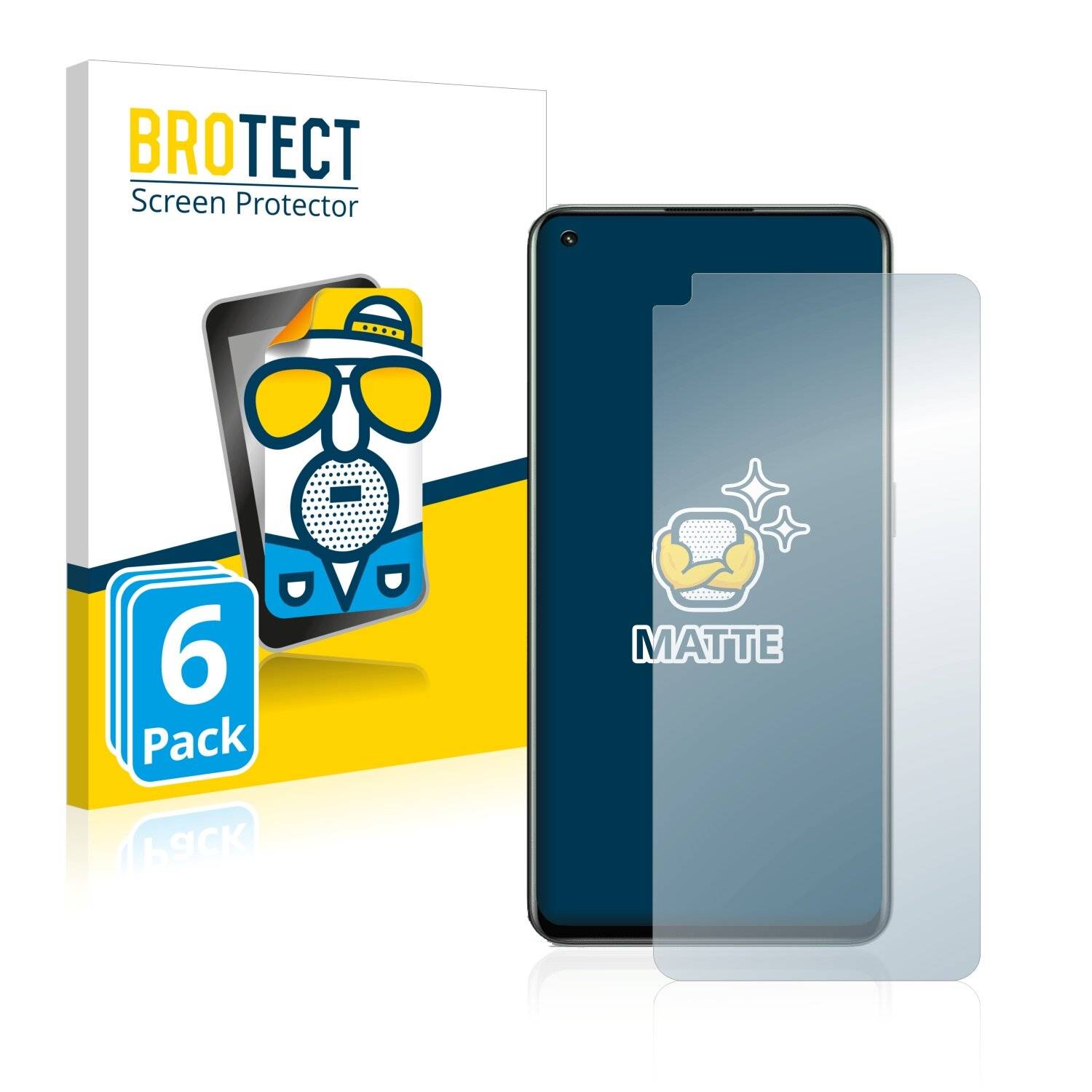 6x BROTECT Matte Displayschutzfolie für Realme GT 2 Pro - Entspiegelt,