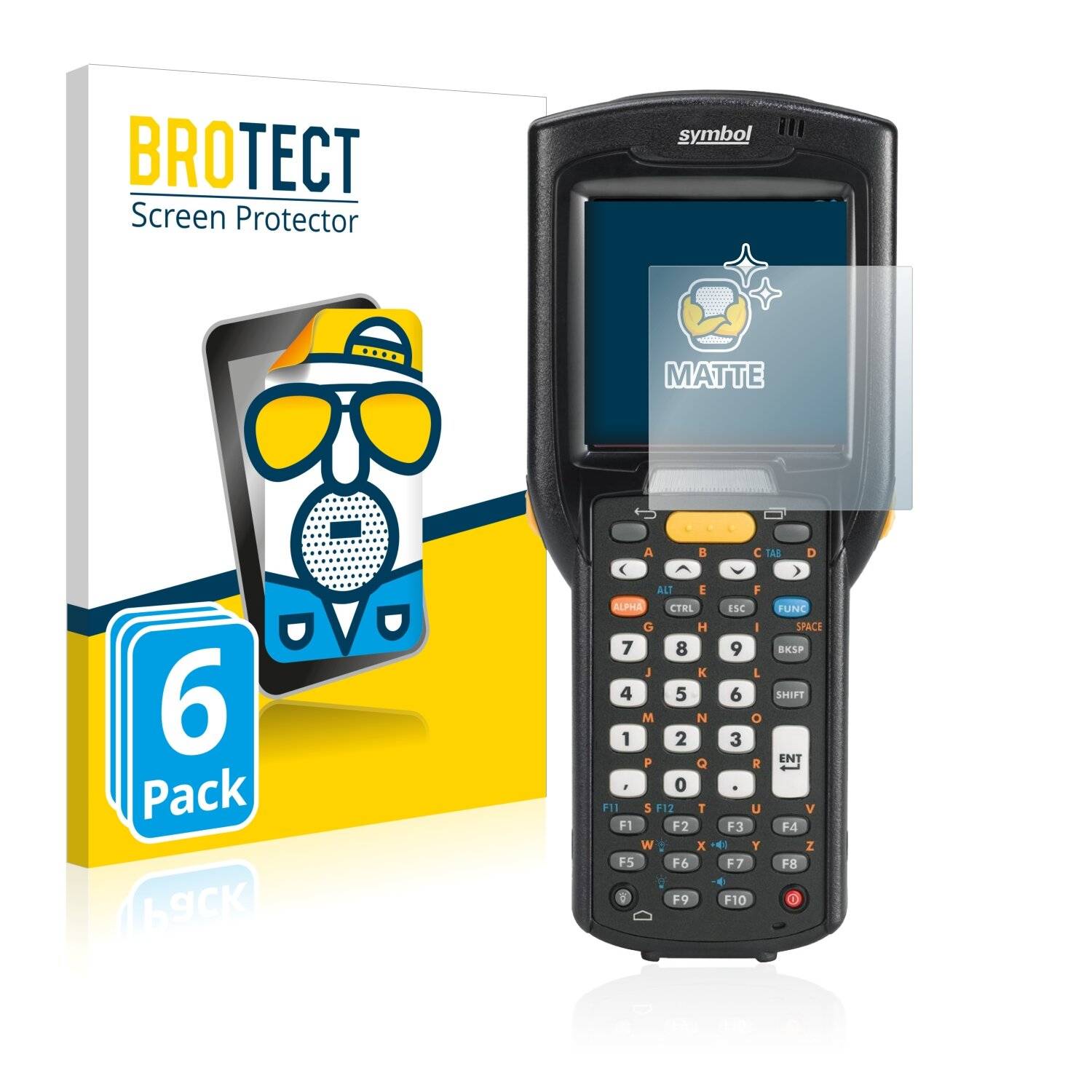 6x BROTECT Matte Displayschutzfolie für Zebra MC3200 - Entspiegelt,