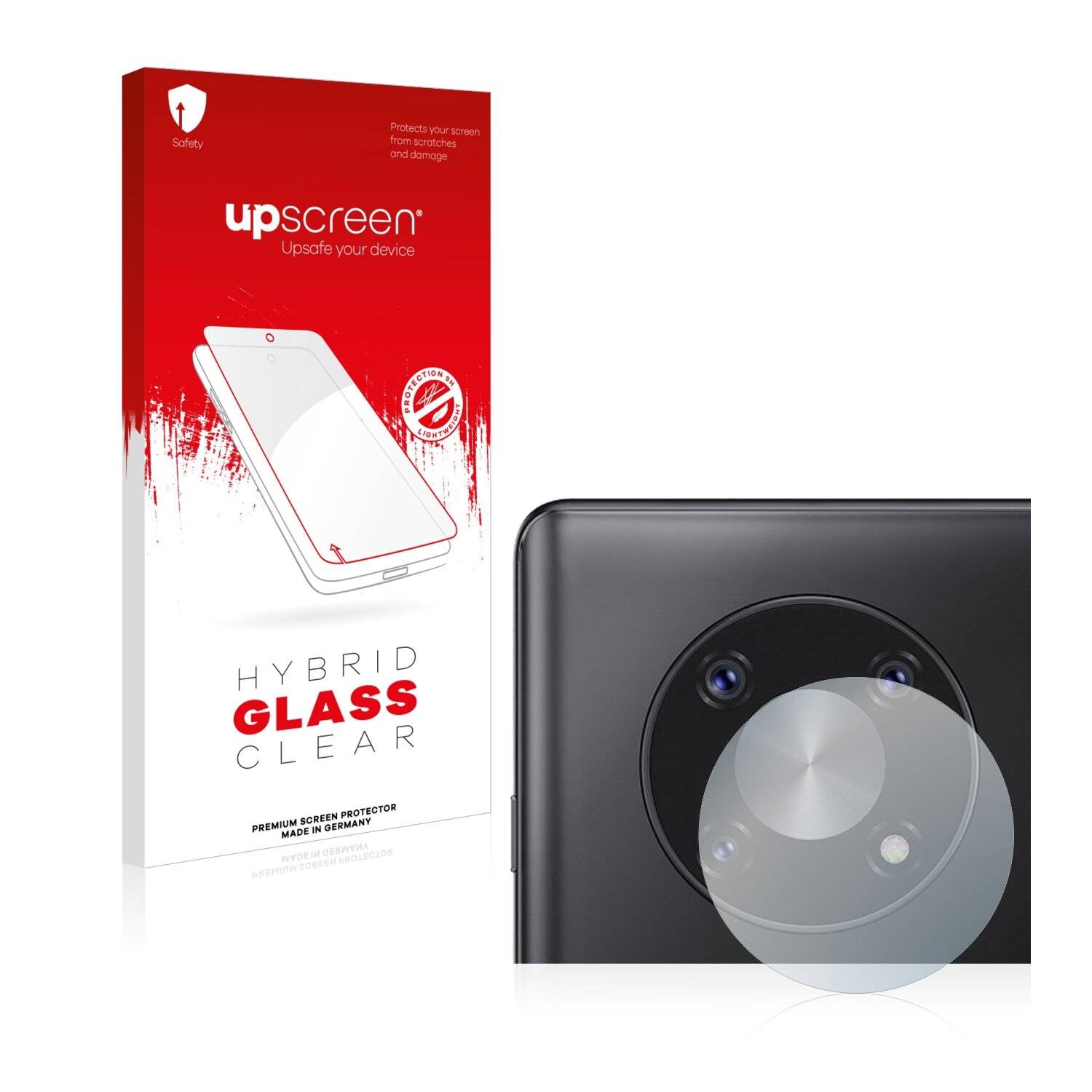 upscreen Hybrid Glass Clear Premium Schutzglas Folie für Cubot Max 3 (NUR