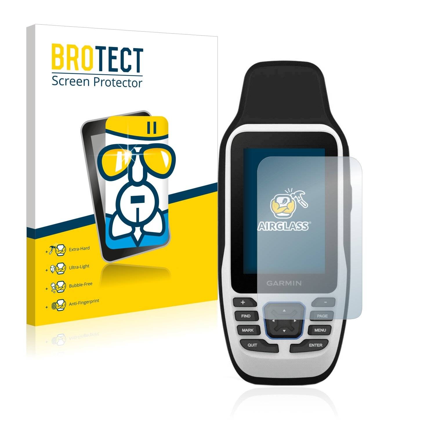 BROTECT AirGlass Schutzglas Folie für Garmin GPSMAP